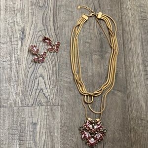 Stella and Dot Necklace and Earring Set